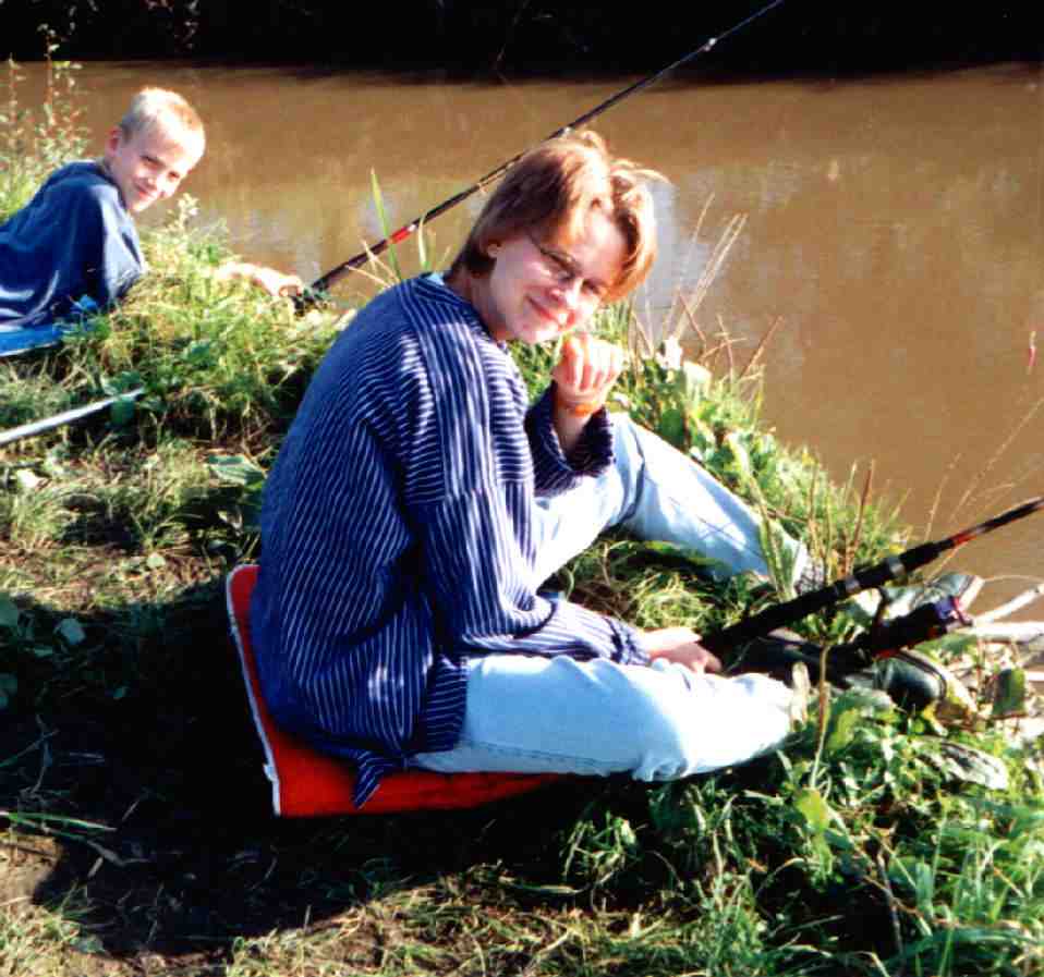 Albert und Garmin beim Angeln